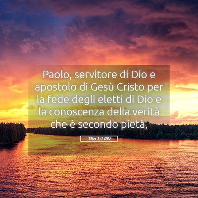 Picture 05 - Tito 1:1 RIV - Paolo, servitore di Dio e apostolo di Gesù - Bible Verse Picture