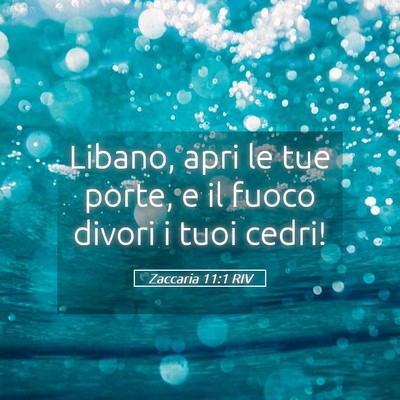 Picture 05 - Zaccaria 11:1 RIV - Libano, apri le tue porte, e il fuoco divori i - Bible Verse Picture