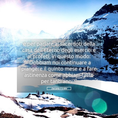 Picture 05 - Zaccaria 7:3 RIV - e per parlare ai sacerdoti della casa - Bible Verse Picture