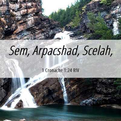 Picture 06 - 1 Cronache 1:24 RIV - Sem, Arpacshad, - Bible Verse Picture