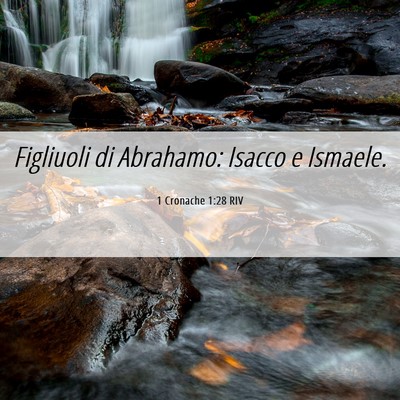 Picture 06 - 1 Cronache 1:28 RIV - Figliuoli di Abrahamo: Isacco e - Bible Verse Picture