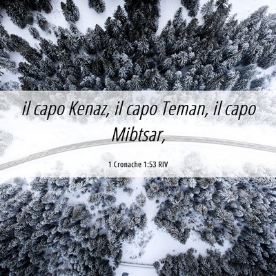 Picture 06 - 1 Cronache 1:53 RIV - il capo Kenaz, il capo Teman, il capo - Bible Verse Picture