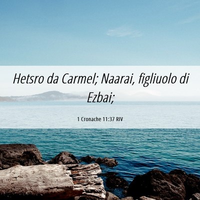 Picture 06 - 1 Cronache 11:37 RIV - Hetsro da Carmel; Naarai, figliuolo di - Bible Verse Picture