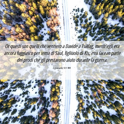 Picture 06 - 1 Cronache 12:1 RIV - Or questi son quelli che vennero a Davide a - Bible Verse Picture