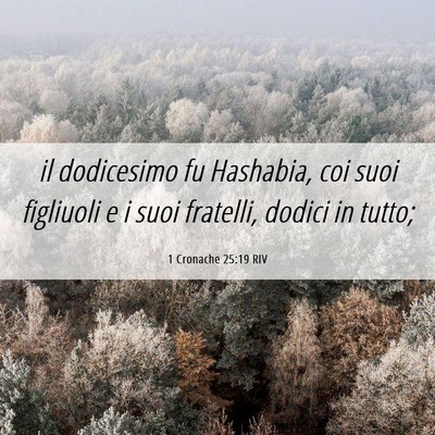 Picture 06 - 1 Cronache 25:19 RIV - il dodicesimo fu Hashabia, coi suoi figliuoli e i - Bible Verse Picture