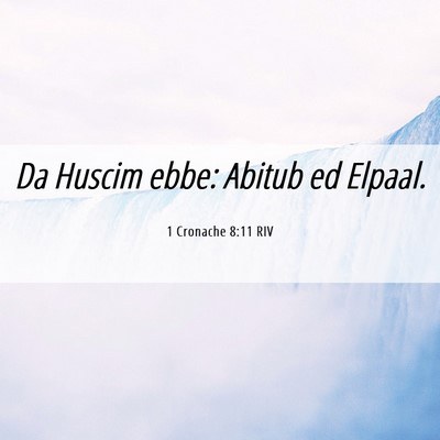 Picture 06 - 1 Cronache 8:11 RIV - Da Huscim ebbe: Abitub ed - Bible Verse Picture