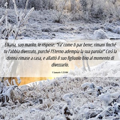 Picture 06 - 1 Samuele 1:23 RIV - Elkana, suo marito, le rispose: “Fa’ come ti - Bible Verse Picture
