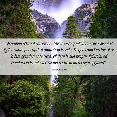 Picture 06 - 1 Samuele 17:25 RIV - Gli uomini d’Israele dicevano: “Avete visto - Bible Verse Picture