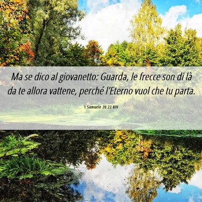 Picture 06 - 1 Samuele 20:22 RIV - Ma se dico al giovanetto: Guarda, le frecce son - Bible Verse Picture