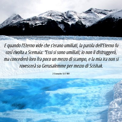 Picture 06 - 2 Cronache 12:7 RIV - E quando l’Eterno vide che s’erano umiliati, - Bible Verse Picture