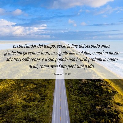 Picture 06 - 2 Cronache 21:19 RIV - E, con l’andar del tempo, verso la fine del - Bible Verse Picture