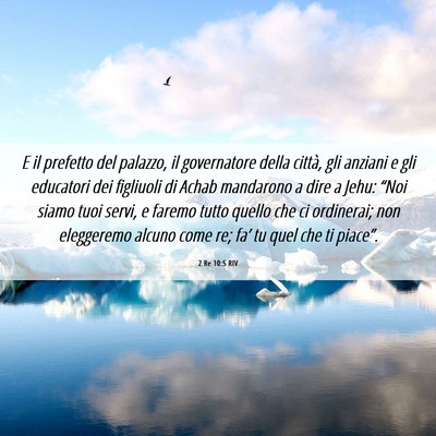 Picture 06 - 2 Re 10:5 RIV - E il prefetto del palazzo, il governatore della - Bible Verse Picture