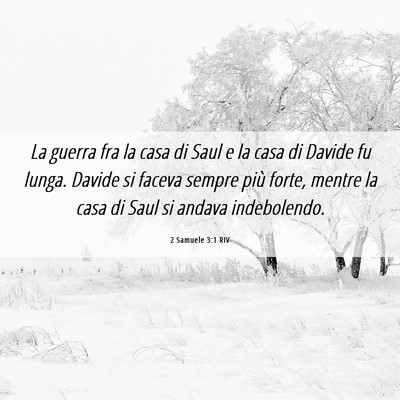 Picture 06 - 2 Samuele 3:1 RIV - La guerra fra la casa di Saul e la casa di Davide - Bible Verse Picture