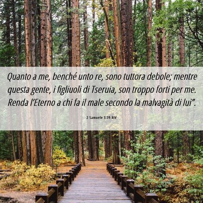 Picture 06 - 2 Samuele 3:39 RIV - Quanto a me, benché unto re, sono tuttora - Bible Verse Picture
