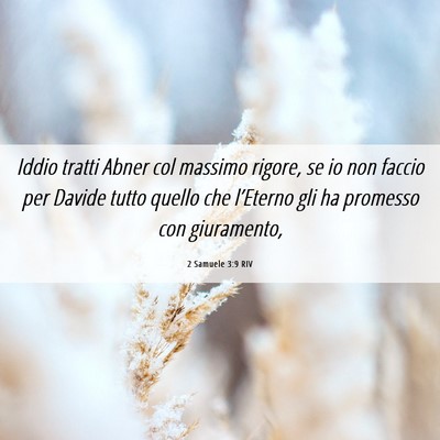 Picture 06 - 2 Samuele 3:9 RIV - Iddio tratti Abner col massimo rigore, se io non - Bible Verse Picture