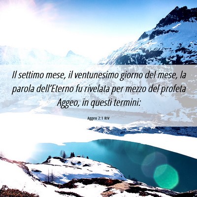 Picture 06 - Aggeo 2:1 RIV - Il settimo mese, il ventunesimo giorno del mese, - Bible Verse Picture