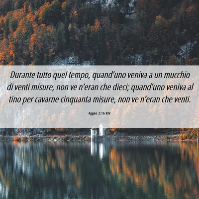 Picture 06 - Aggeo 2:16 RIV - Durante tutto quel tempo, quand’uno veniva a un - Bible Verse Picture