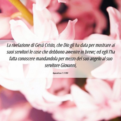 Picture 06 - Apocalisse 1:1 RIV - La rivelazione di Gesù Cristo, che Dio gli ha - Bible Verse Picture