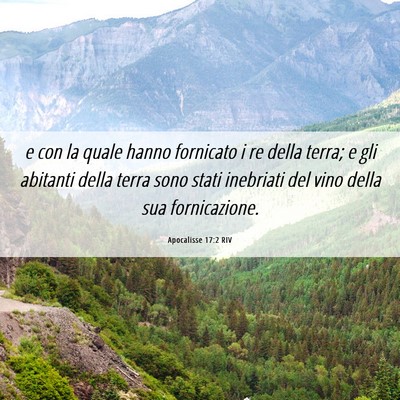 Picture 06 - Apocalisse 17:2 RIV - e con la quale hanno fornicato i re della terra; - Bible Verse Picture