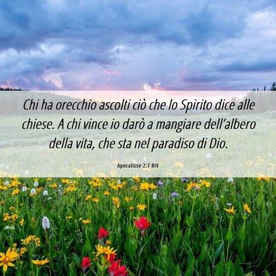 Picture 06 - Apocalisse 2:7 RIV - Chi ha orecchio ascolti ciò che lo Spirito dice - Bible Verse Picture
