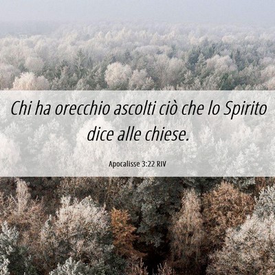 Picture 06 - Apocalisse 3:22 RIV - Chi ha orecchio ascolti ciò che lo Spirito dice - Bible Verse Picture