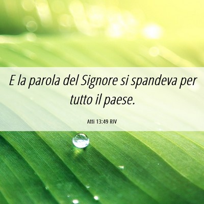 Picture 06 - Atti 13:49 RIV - E la parola del Signore si spandeva per tutto il - Bible Verse Picture