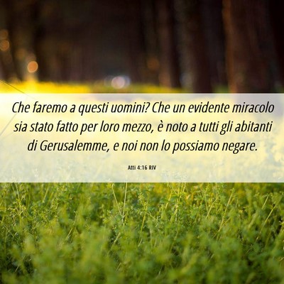 Picture 06 - Atti 4:16 RIV - Che faremo a questi uomini? Che un evidente - Bible Verse Picture