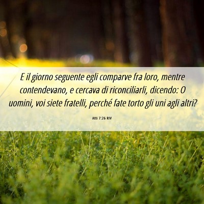 Picture 06 - Atti 7:26 RIV - E il giorno seguente egli comparve fra loro, - Bible Verse Picture