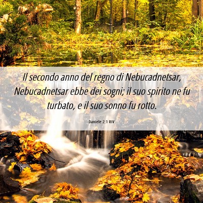 Picture 06 - Daniele 2:1 RIV - Il secondo anno del regno di Nebucadnetsar, - Bible Verse Picture