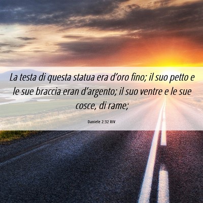 Picture 06 - Daniele 2:32 RIV - La testa di questa statua era d’oro fino; il - Bible Verse Picture