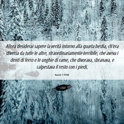 Picture 06 - Daniele 7:19 RIV - Allora desiderai sapere la verità intorno alla - Bible Verse Picture