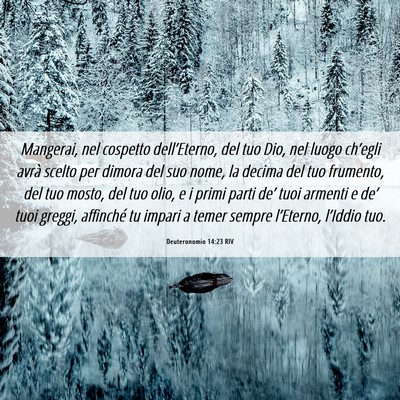 Picture 06 - Deuteronomio 14:23 RIV - Mangerai, nel cospetto dell’Eterno, del tuo - Bible Verse Picture