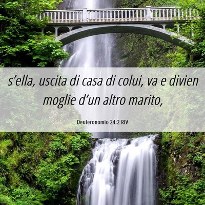 Picture 06 - Deuteronomio 24:2 RIV - s’ella, uscita di casa di colui, va e divien - Bible Verse Picture