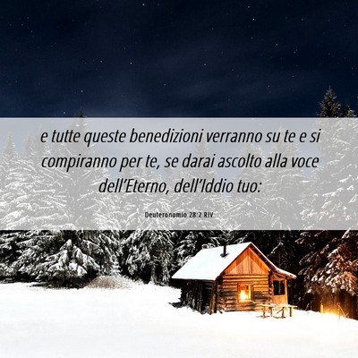 Picture 06 - Deuteronomio 28:2 RIV - e tutte queste benedizioni verranno su te e si - Bible Verse Picture