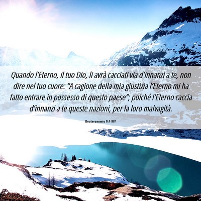 Picture 06 - Deuteronomio 9:4 RIV - Quando l’Eterno, il tuo Dio, li avrà cacciati - Bible Verse Picture