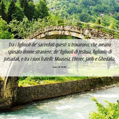 Picture 06 - Esdra 10:18 RIV - Tra i figliuoli de’ sacerdoti questi si - Bible Verse Picture