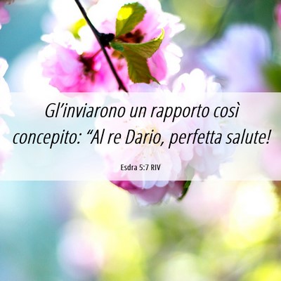 Picture 06 - Esdra 5:7 RIV - Gl’inviarono un rapporto così concepito: “Al - Bible Verse Picture