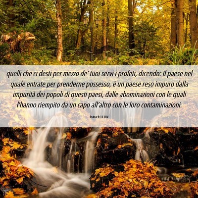 Picture 06 - Esdra 9:11 RIV - quelli che ci desti per mezzo de’ tuoi servi i - Bible Verse Picture