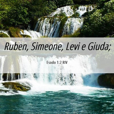 Picture 06 - Esodo 1:2 RIV - Ruben, Simeone, Levi e - Bible Verse Picture