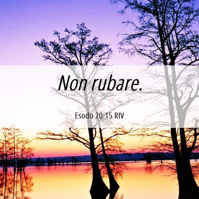 Picture 06 - Esodo 20:15 RIV - Non - Bible Verse Picture