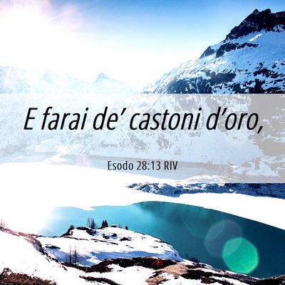 Picture 06 - Esodo 28:13 RIV - E farai de’ castoni - Bible Verse Picture