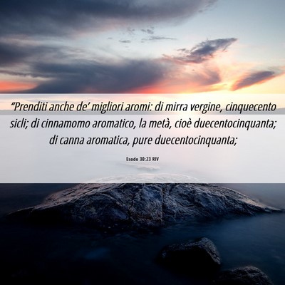 Picture 06 - Esodo 30:23 RIV - “Prenditi anche de’ migliori aromi: di mirra - Bible Verse Picture