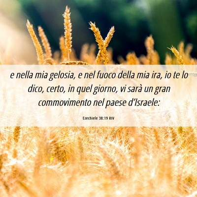 Picture 06 - Ezechiele 38:19 RIV - e nella mia gelosia, e nel fuoco della mia ira, - Bible Verse Picture