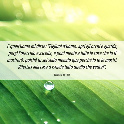 Picture 06 - Ezechiele 40:4 RIV - E quell’uomo mi disse: “Figliuol d’uomo, - Bible Verse Picture