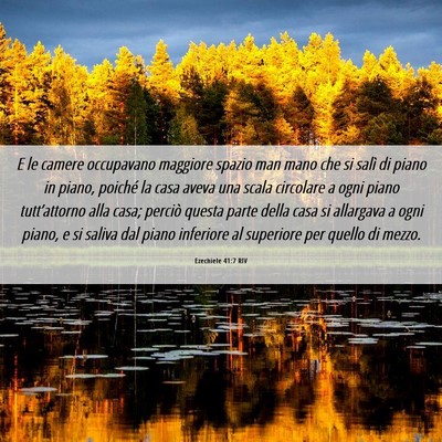 Picture 06 - Ezechiele 41:7 RIV - E le camere occupavano maggiore spazio man mano - Bible Verse Picture
