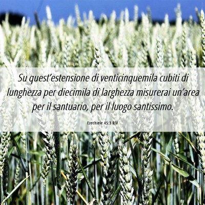 Picture 06 - Ezechiele 45:3 RIV - Su quest’estensione di venticinquemila cubiti - Bible Verse Picture