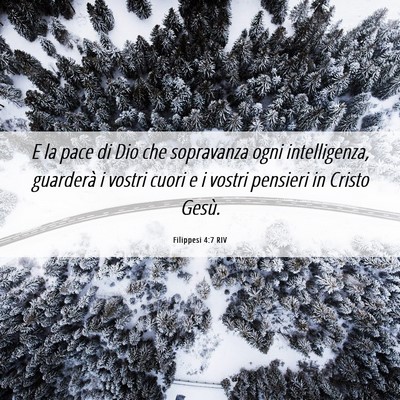 Picture 06 - Filippesi 4:7 RIV - E la pace di Dio che sopravanza ogni - Bible Verse Picture