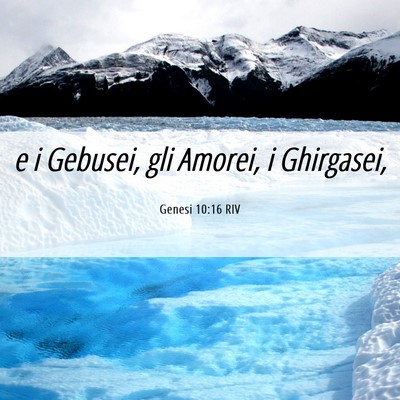 Picture 06 - Genesi 10:16 RIV - e i Gebusei, gli Amorei, i - Bible Verse Picture