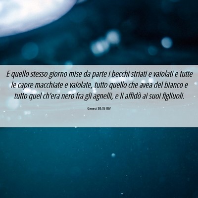 Picture 06 - Genesi 30:35 RIV - E quello stesso giorno mise da parte i becchi - Bible Verse Picture