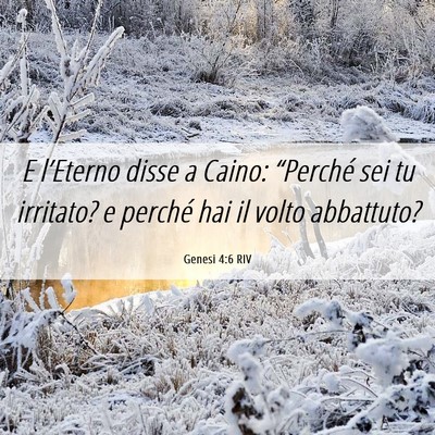Picture 06 - Genesi 4:6 RIV - E l’Eterno disse a Caino: “Perché sei tu - Bible Verse Picture